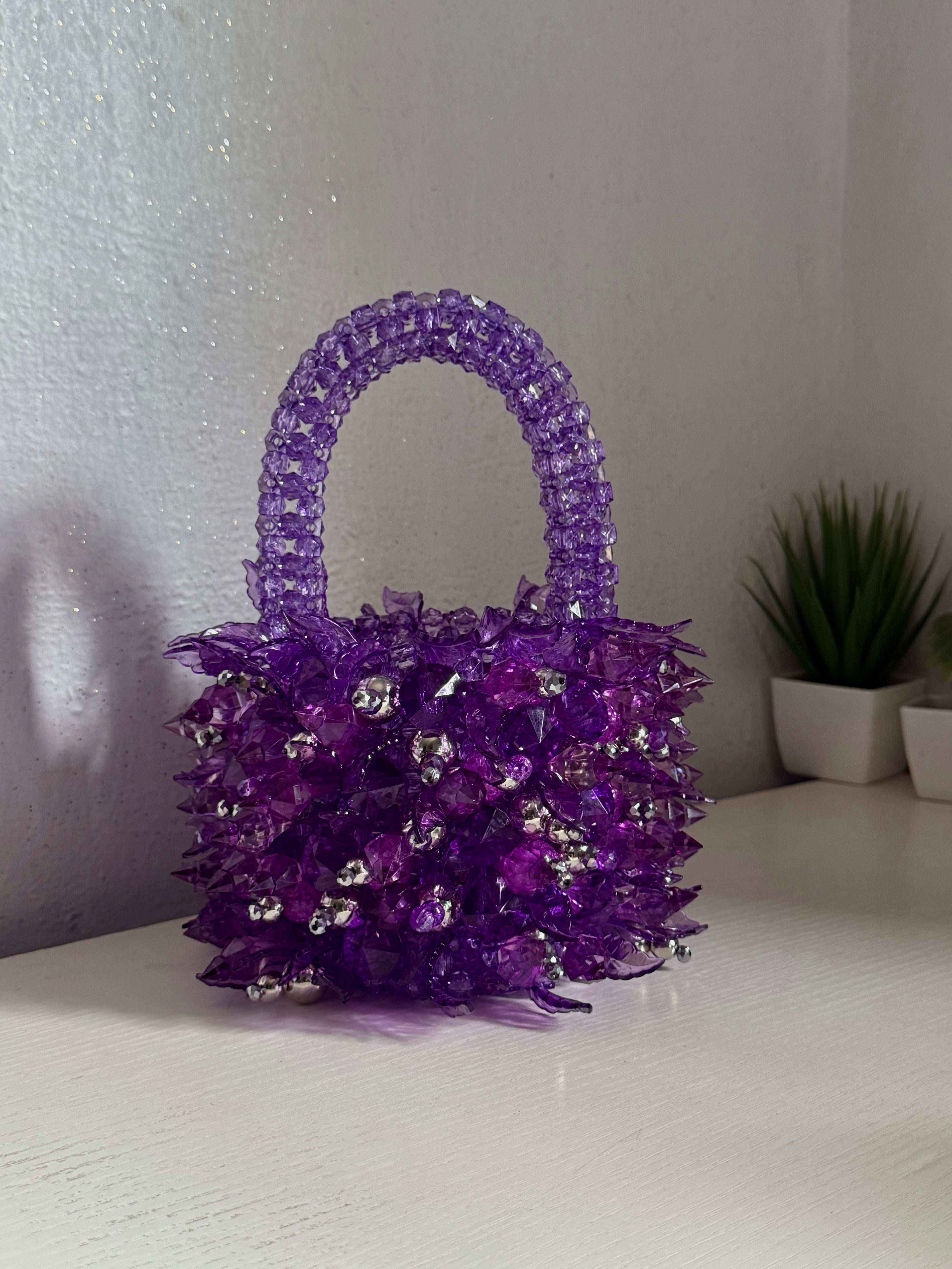 Bag Laura — Purple and silver mix
