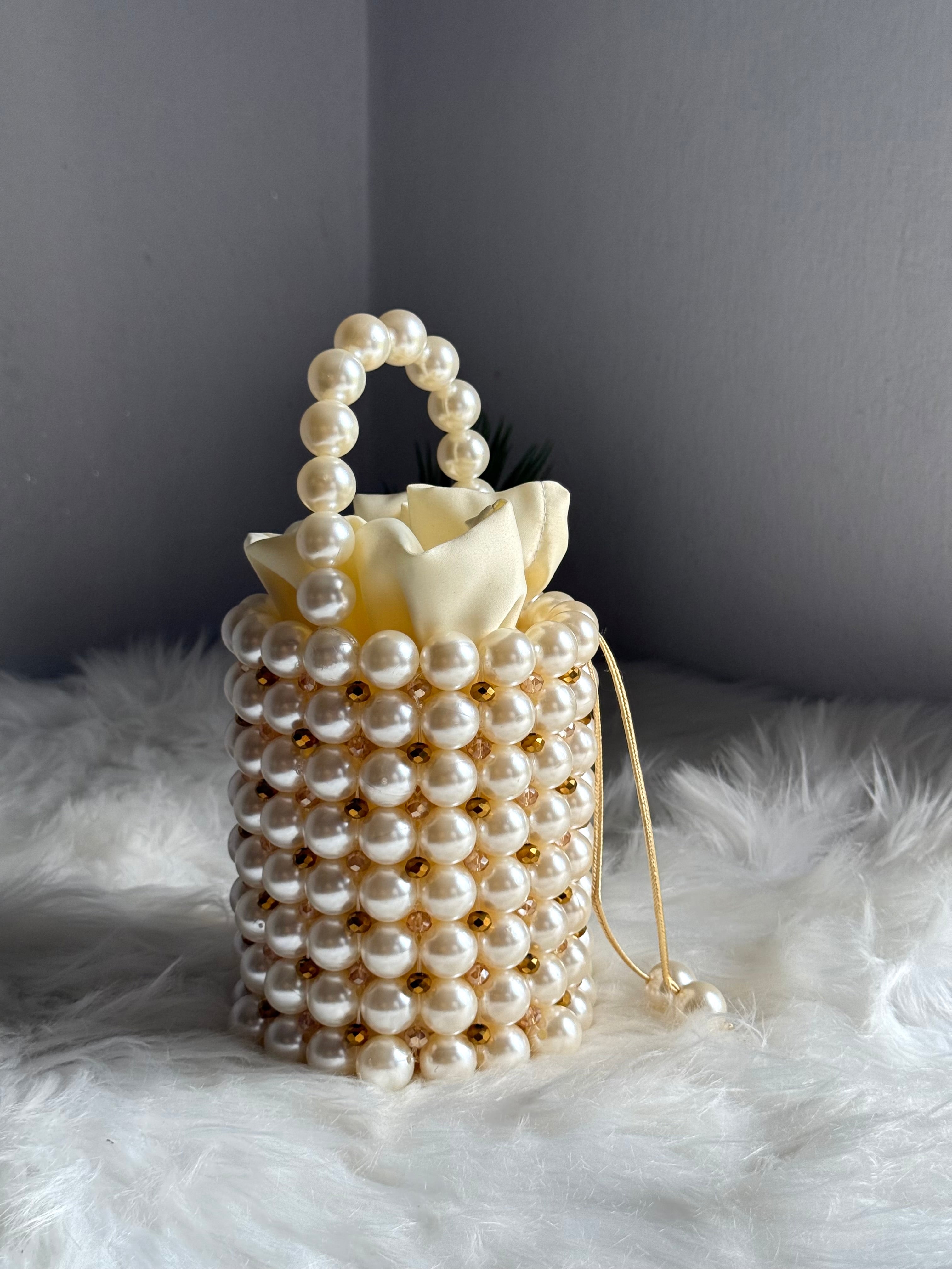 Bag Ewa — Ivory and gold