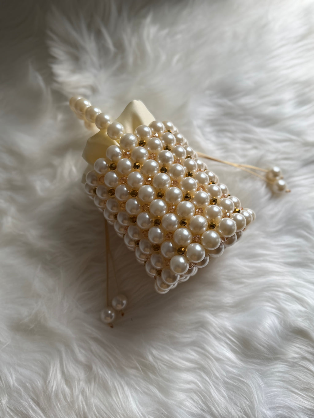 Bag Ewa — Ivory and gold