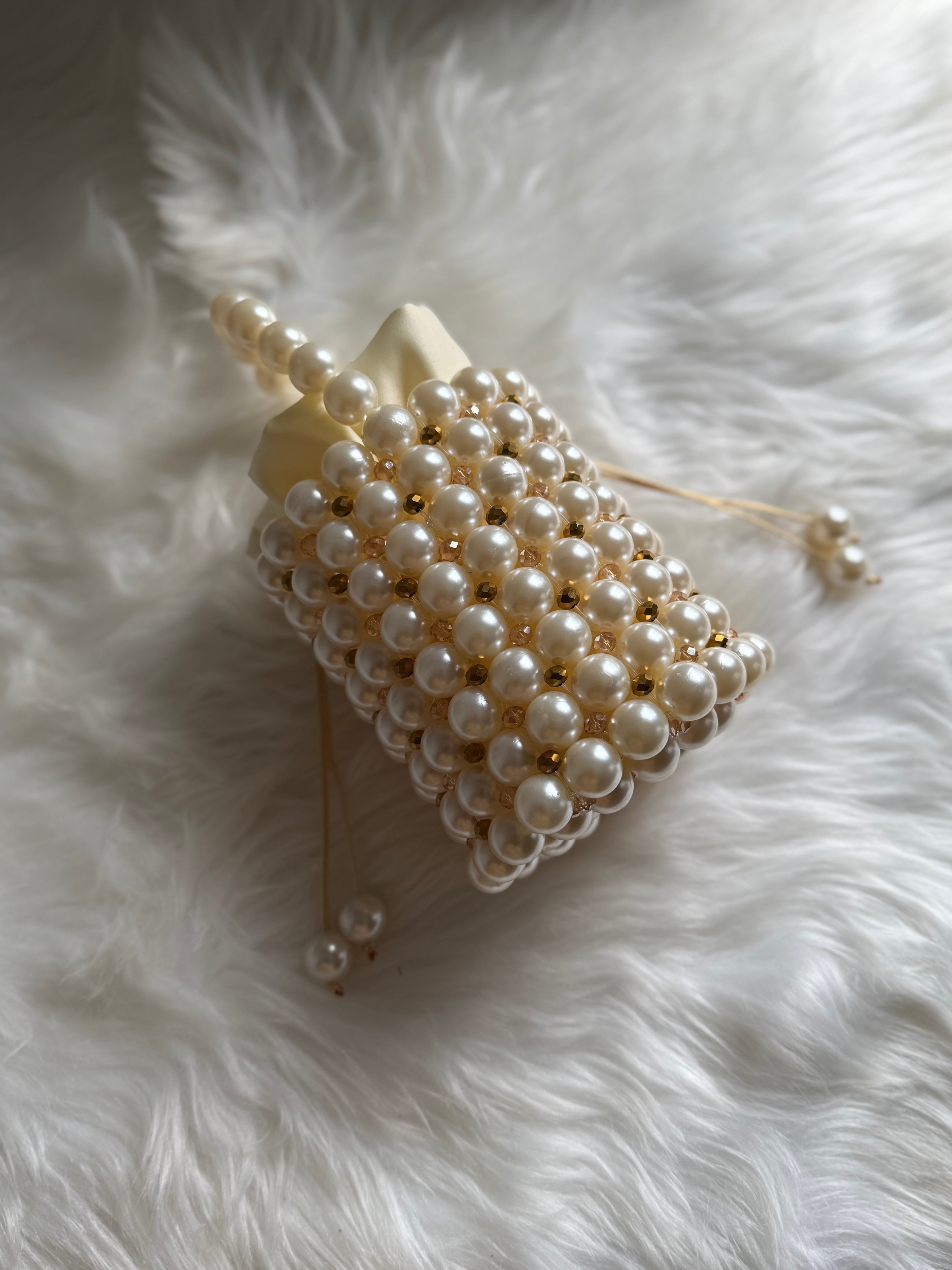 Bag Ewa — Ivory and gold