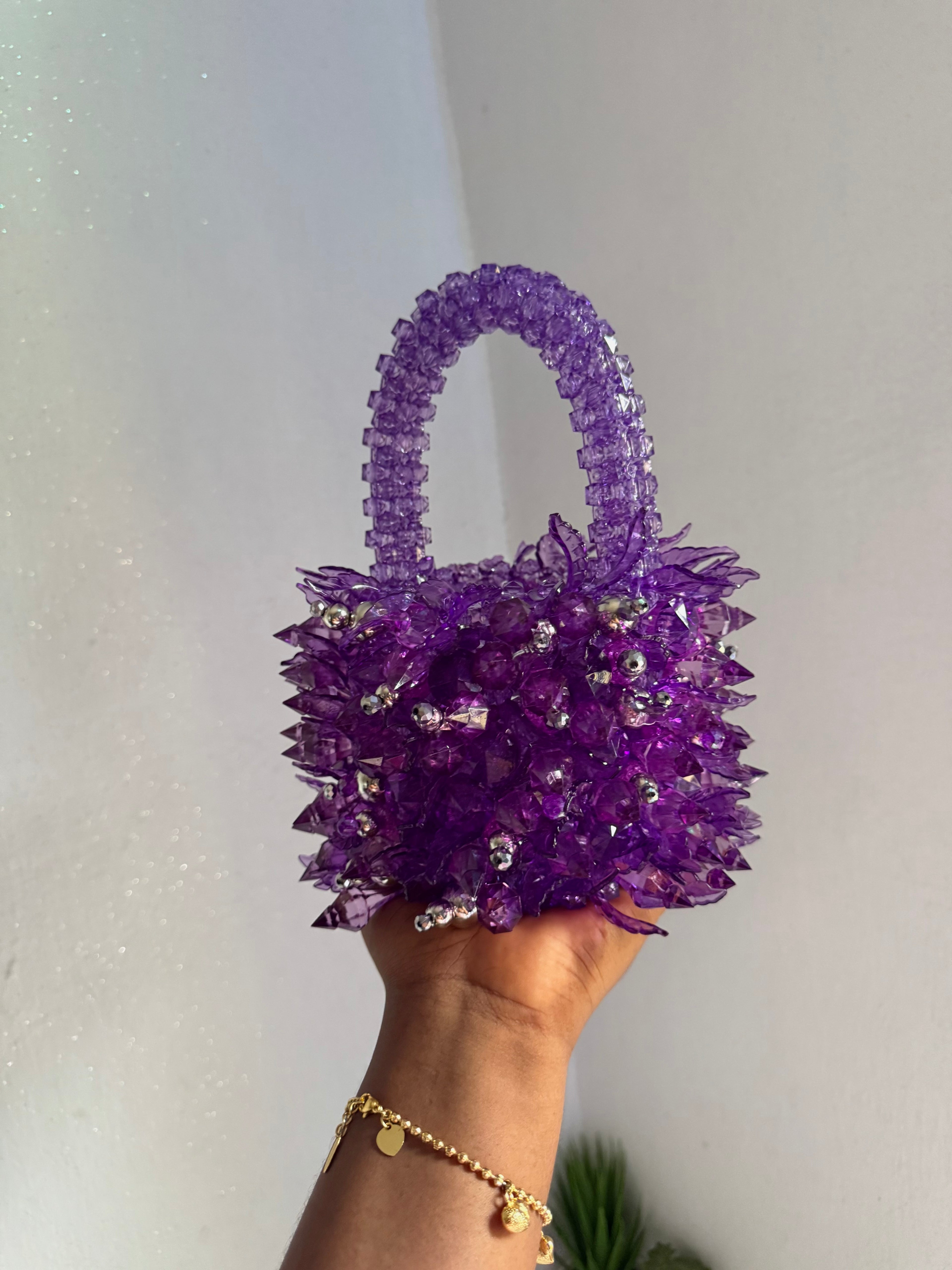 Bag Laura — Purple and silver mix